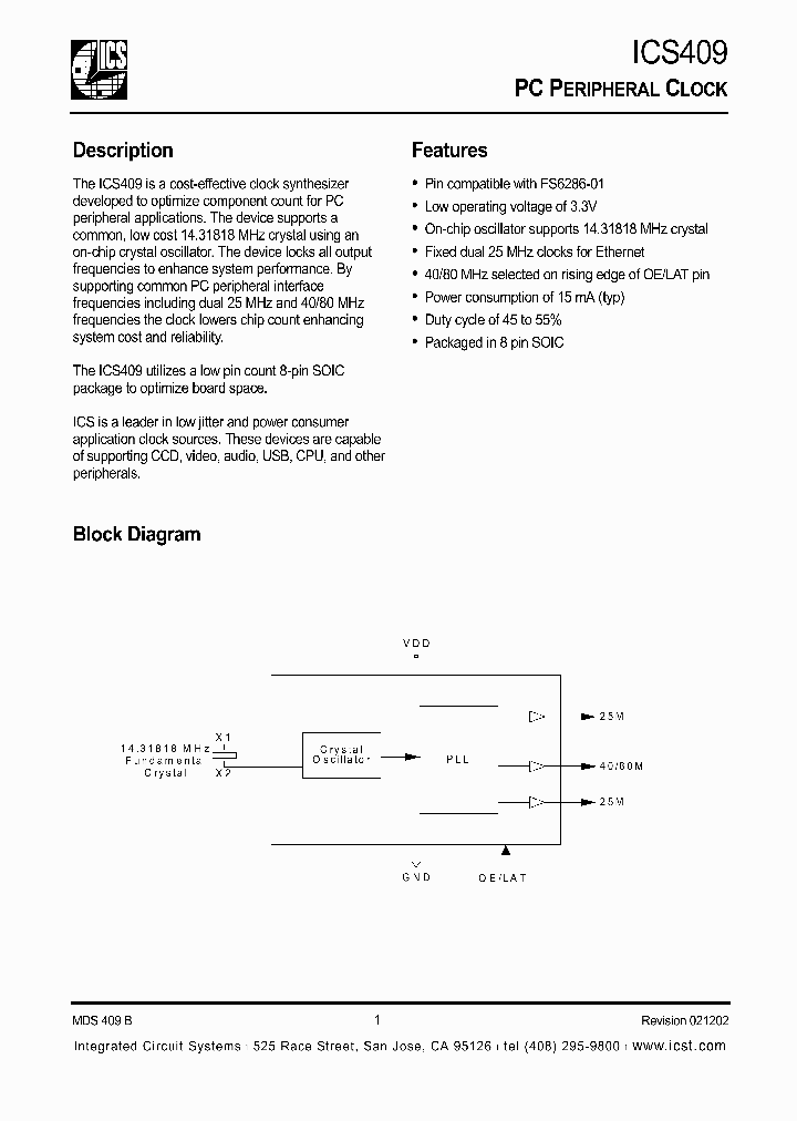 ICS409_275385.PDF Datasheet