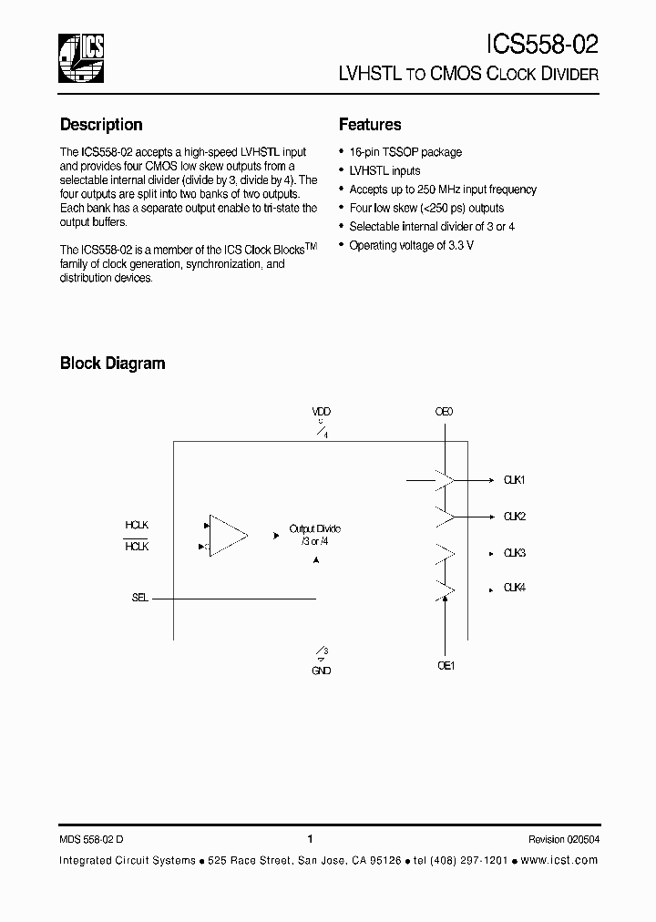 ICS558-02_205604.PDF Datasheet