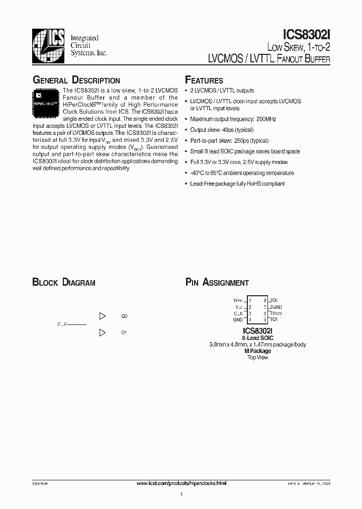 ICS8302I_292806.PDF Datasheet