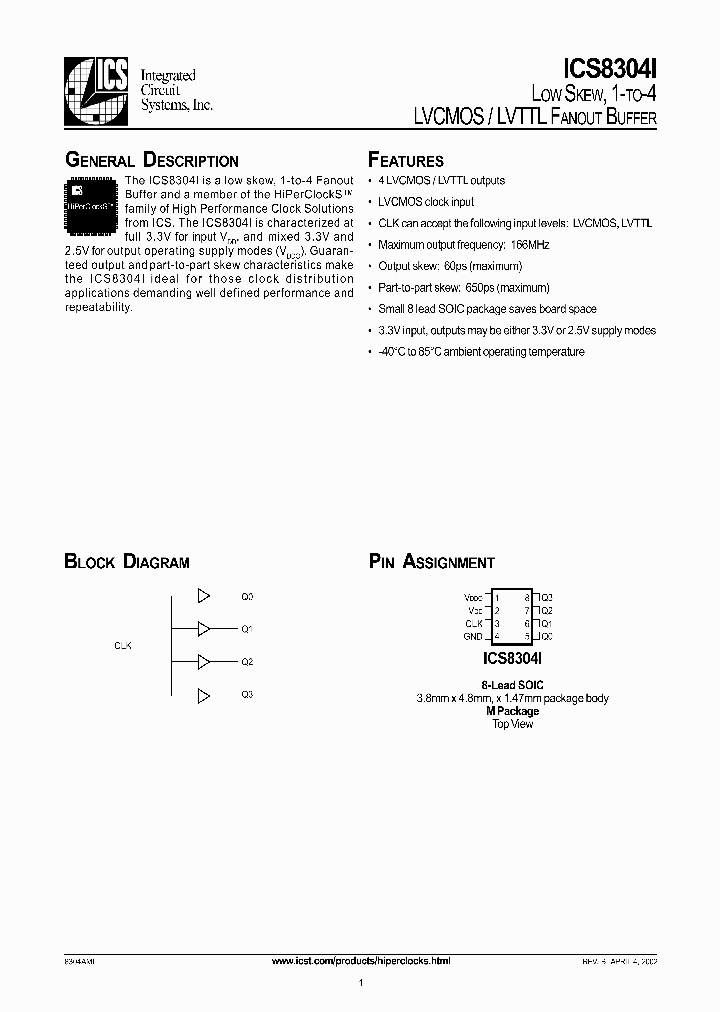 ICS8304I_290833.PDF Datasheet