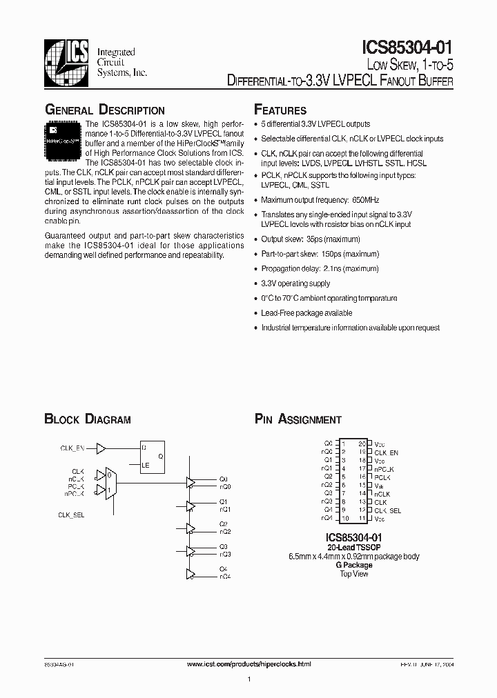 ICS85304-01_283619.PDF Datasheet