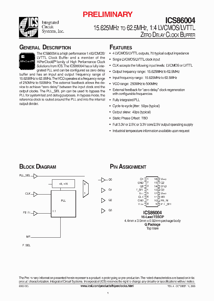 ICS86004_286596.PDF Datasheet