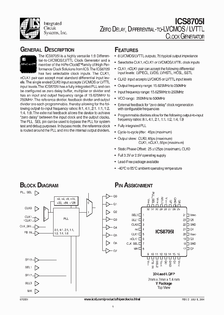 ICS8705I_294350.PDF Datasheet