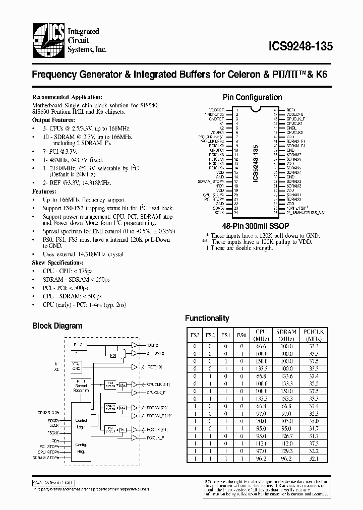 ICS9248-135_26363.PDF Datasheet