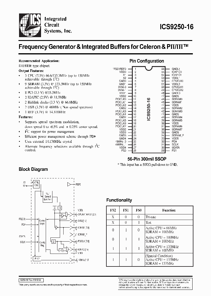 ICS9250-16_84356.PDF Datasheet