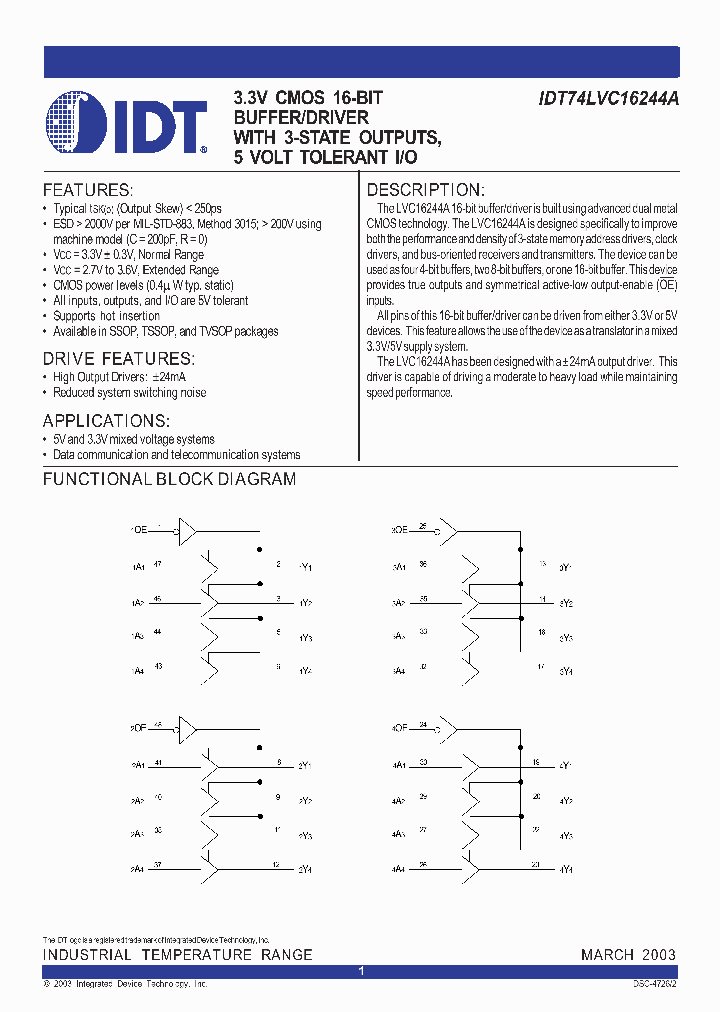 IDT74LVC16244A_280928.PDF Datasheet