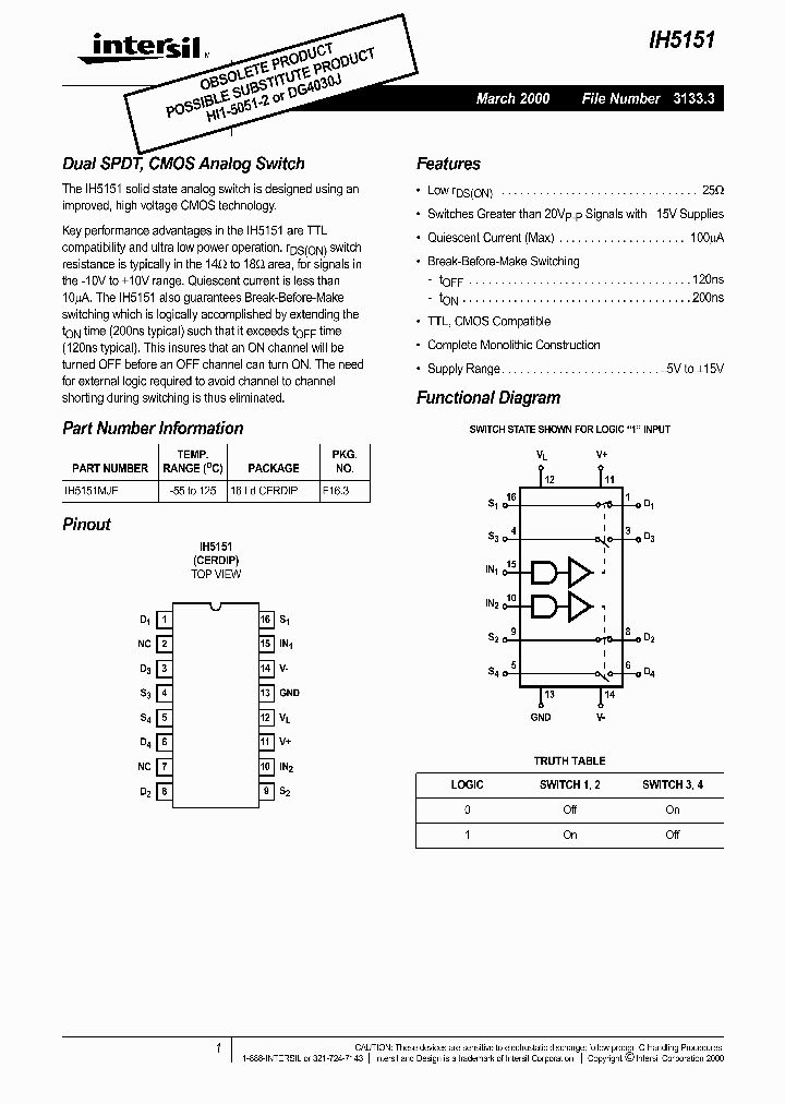 IH5151_282238.PDF Datasheet