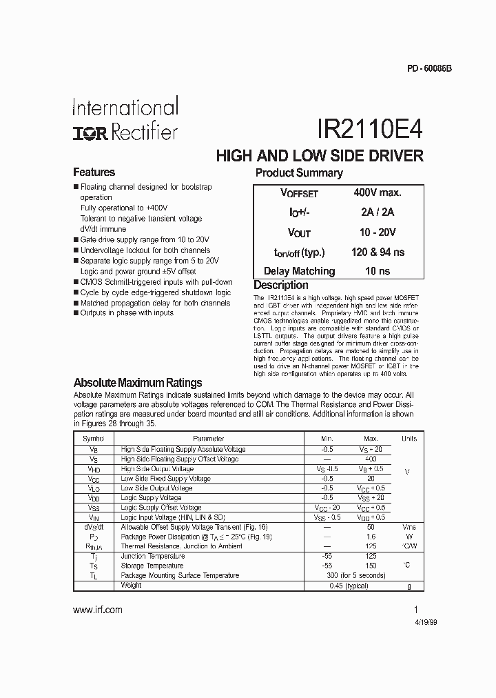 IR2110E4_282273.PDF Datasheet