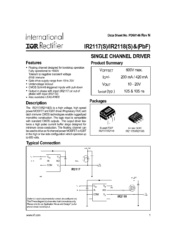 IR2117S_201419.PDF Datasheet
