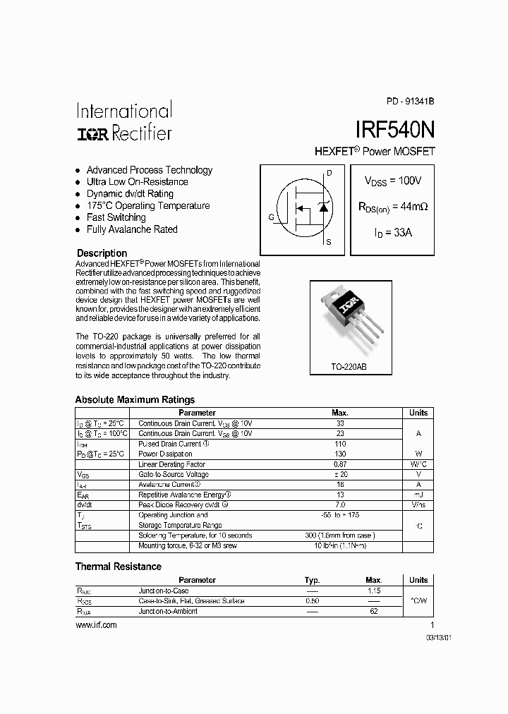 IRF540N_277057.PDF Datasheet