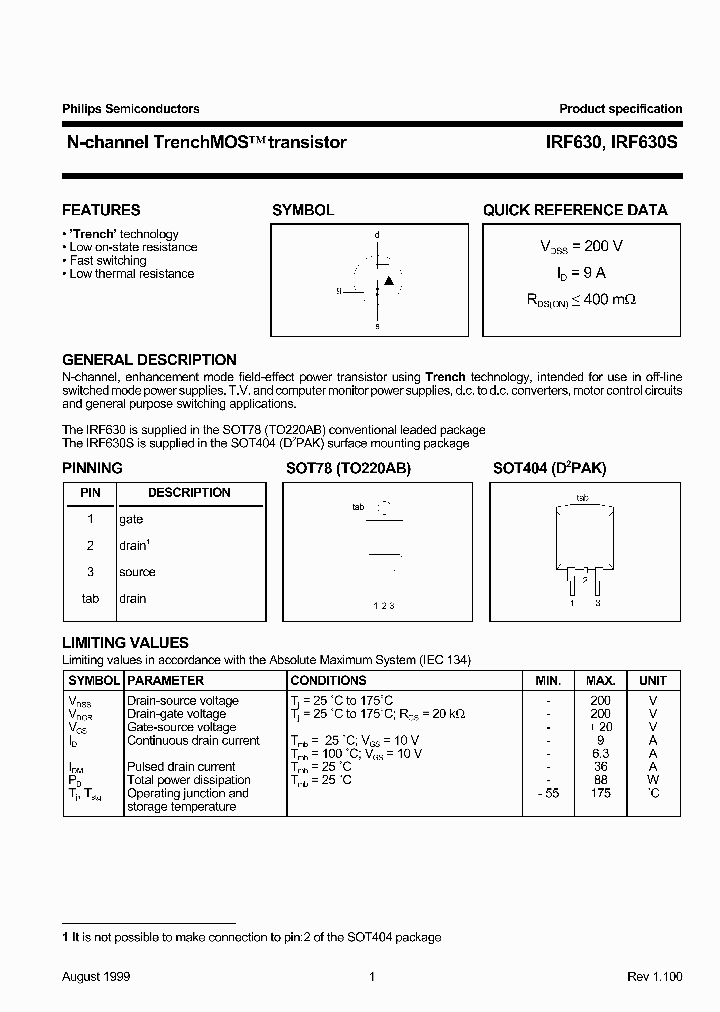 IRF630S_273711.PDF Datasheet