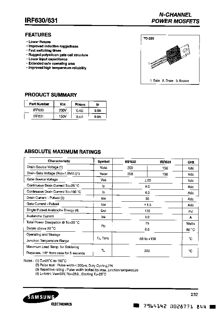 IRF631_200769.PDF Datasheet