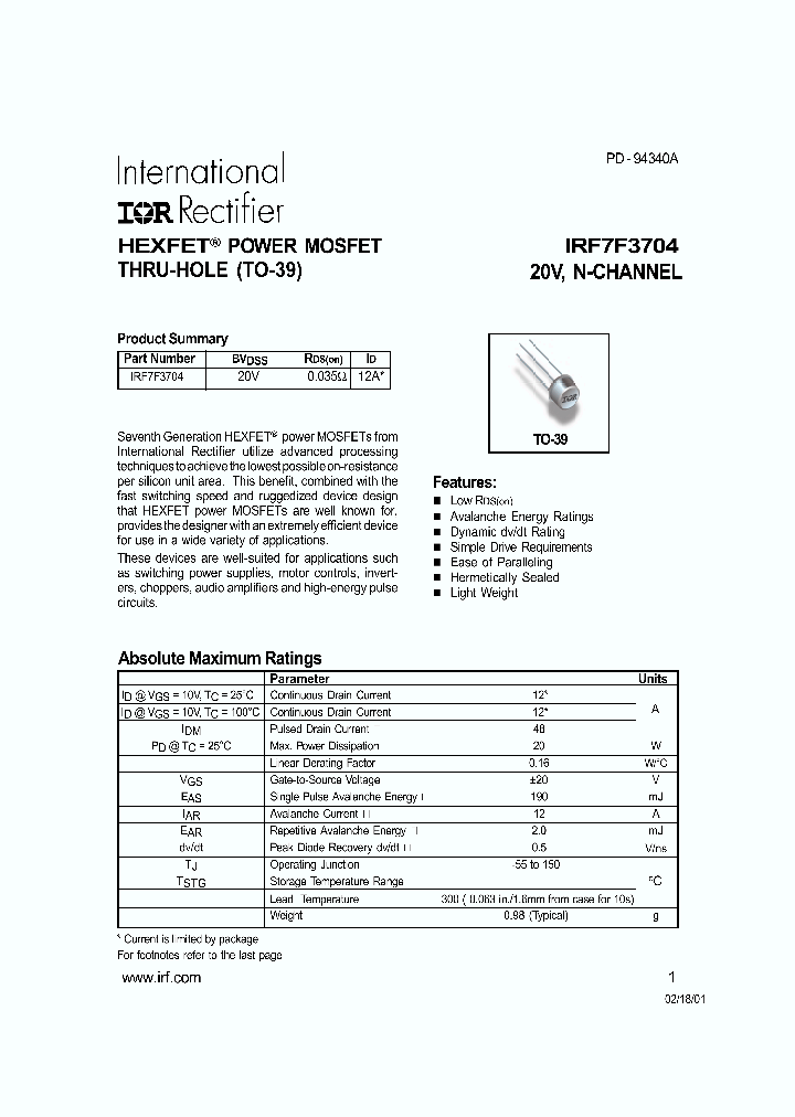 IRF7F3704_287846.PDF Datasheet