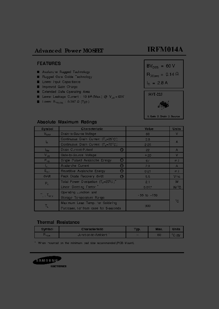 IRFM014A_202482.PDF Datasheet