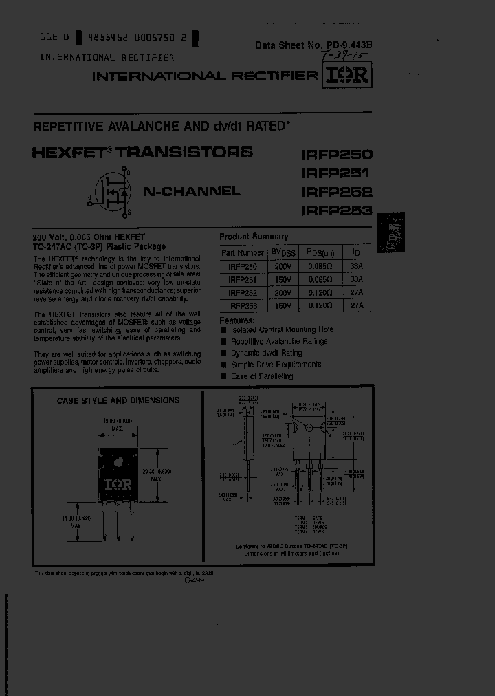IRFP253_243117.PDF Datasheet
