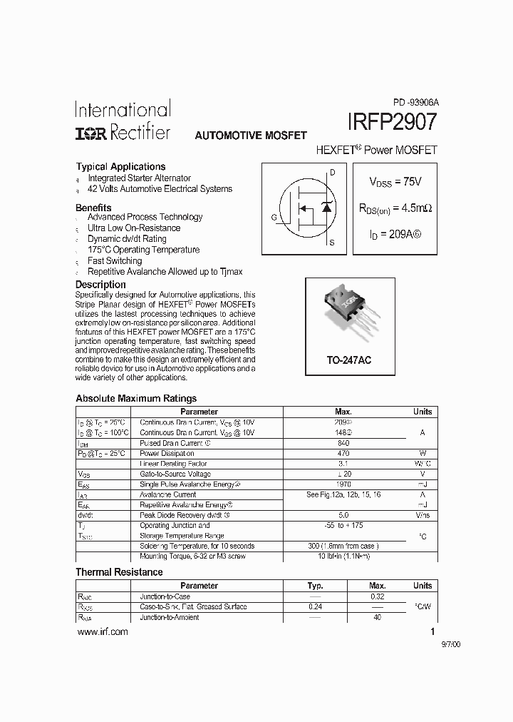IRFP2907_188838.PDF Datasheet
