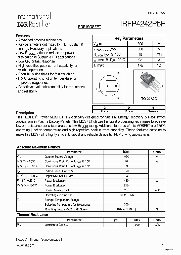 IRFP4242PB_296098.PDF Datasheet
