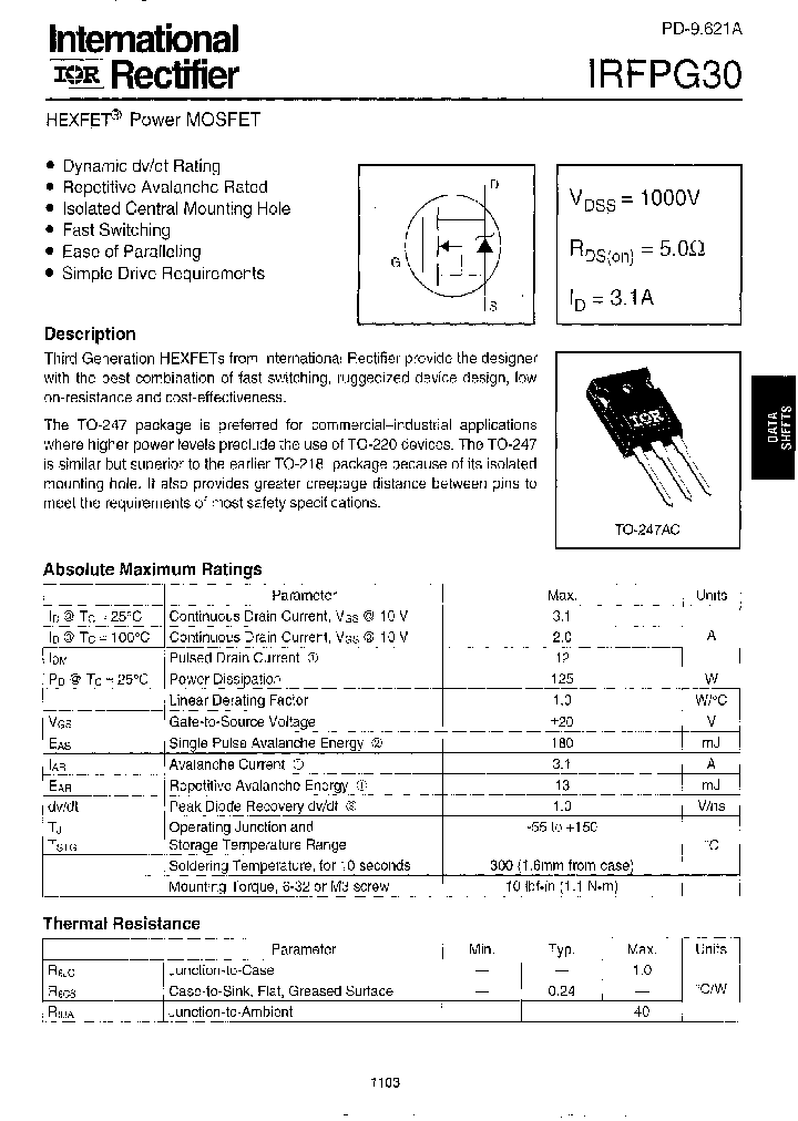 IRFPG30_273003.PDF Datasheet