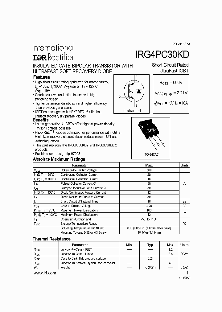IRG4PC30KD_281824.PDF Datasheet