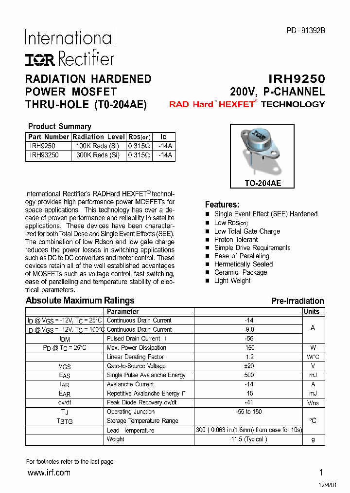 IRH9250_280397.PDF Datasheet