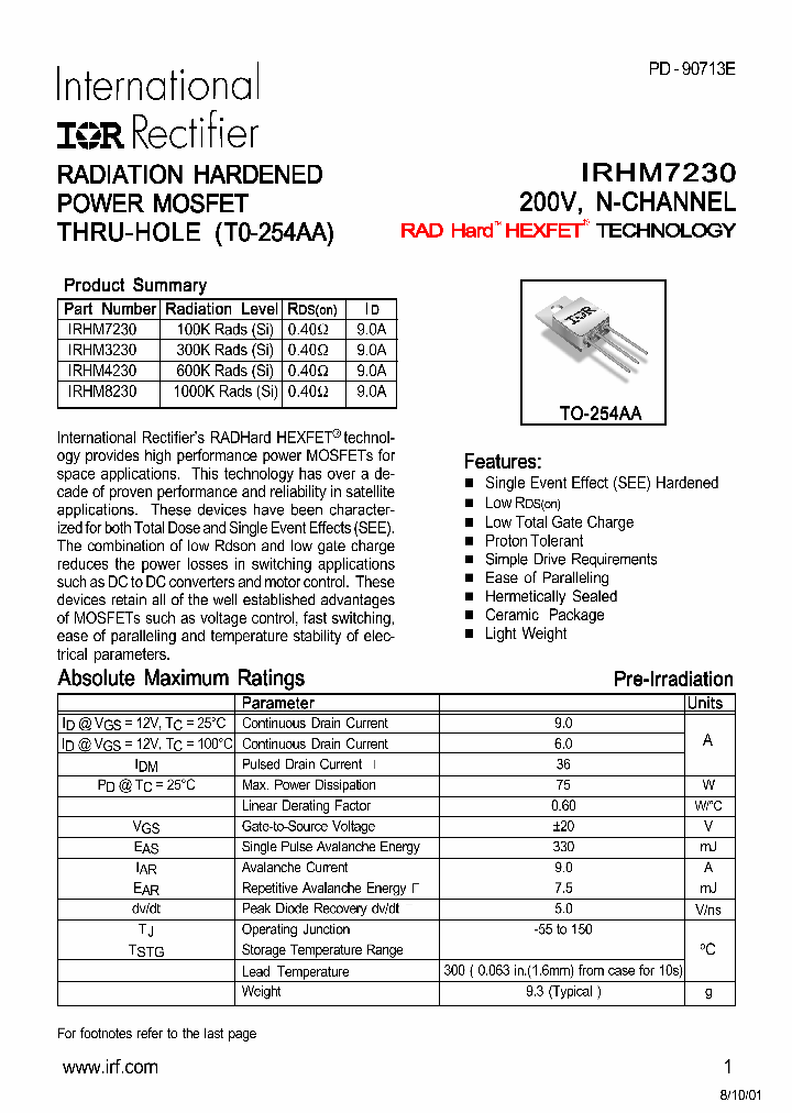 IRHM7230_299561.PDF Datasheet