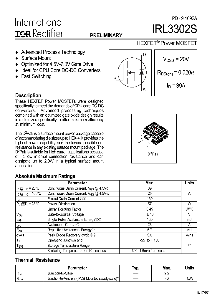 IRL3302S_296085.PDF Datasheet
