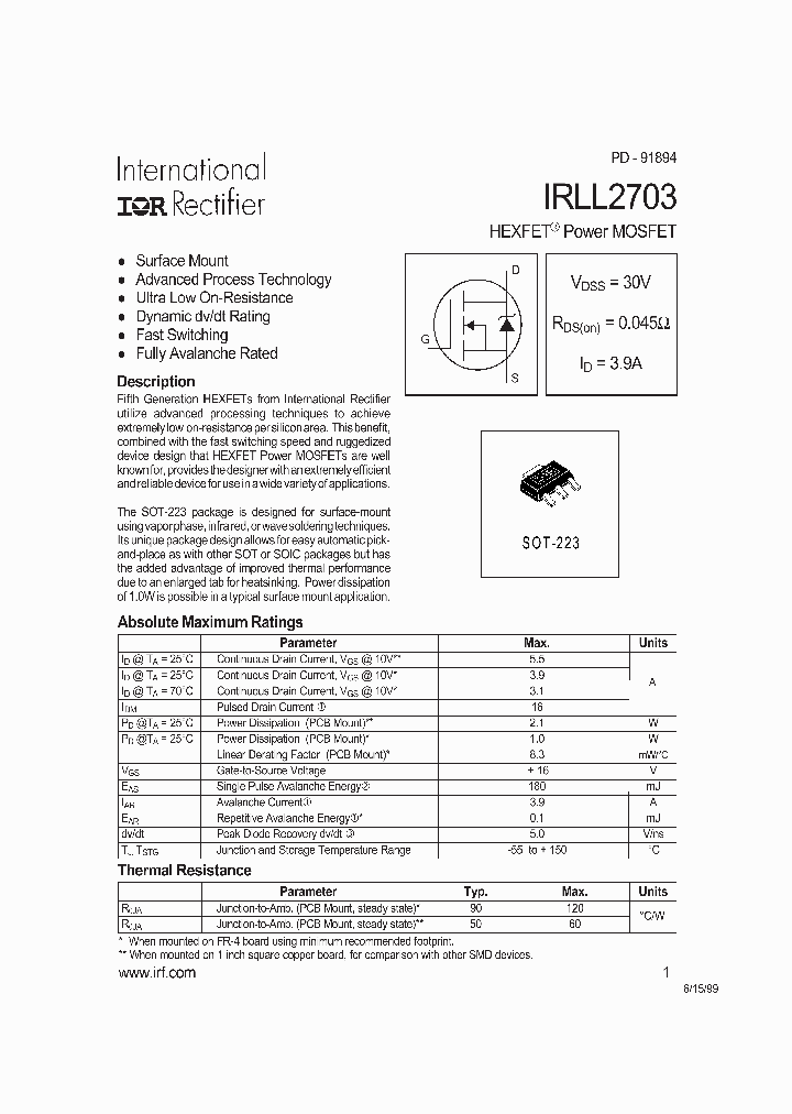 IRLL2703_289892.PDF Datasheet