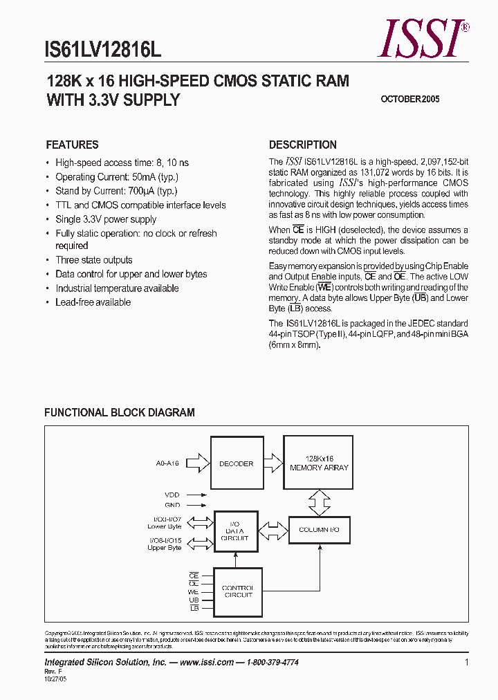 IS61LV1281_302870.PDF Datasheet