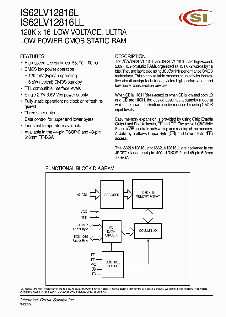 IS62LV12816LL_280078.PDF Datasheet