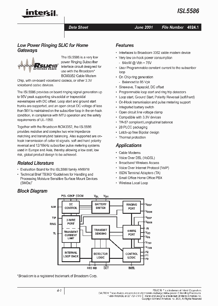 ISL5586_163762.PDF Datasheet
