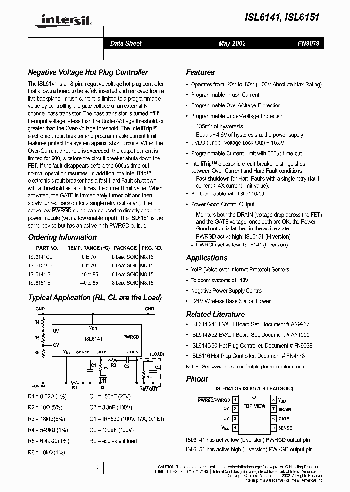 ISL6141IB_168785.PDF Datasheet
