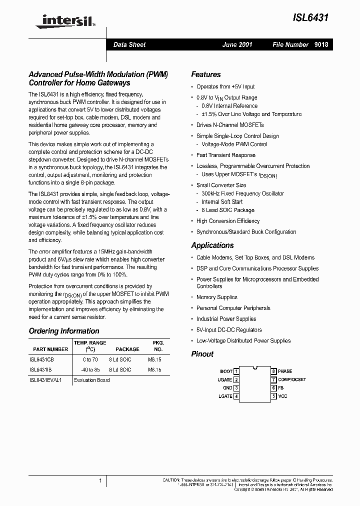 ISL6431EVA_236735.PDF Datasheet