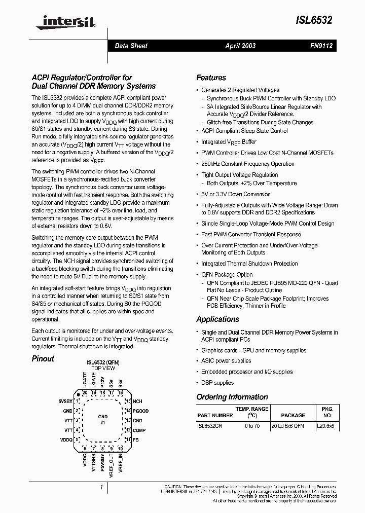 ISL6532_276117.PDF Datasheet