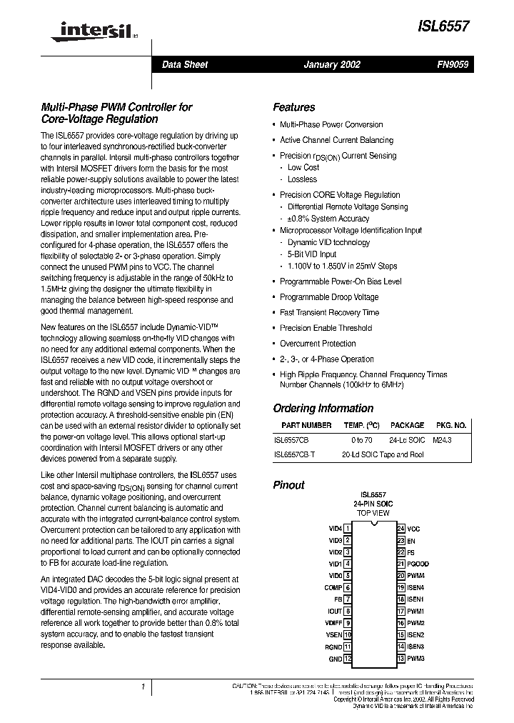 ISL6557_277170.PDF Datasheet