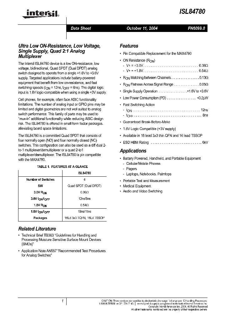 ISL84780_283284.PDF Datasheet
