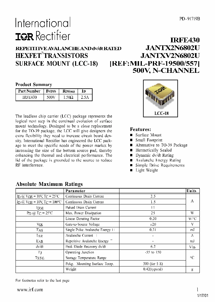 JANTXV2N6802U_204674.PDF Datasheet