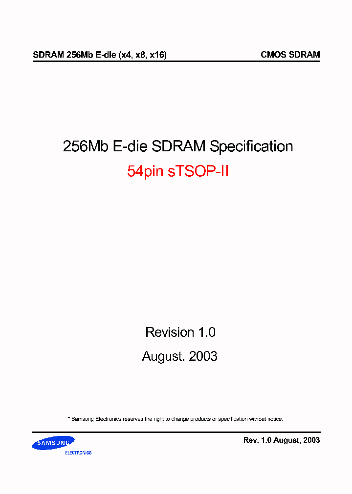 K4S561632E_283321.PDF Datasheet