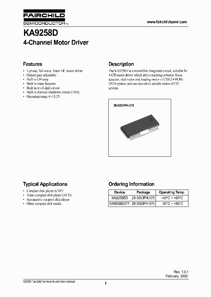 KA9258D_293140.PDF Datasheet