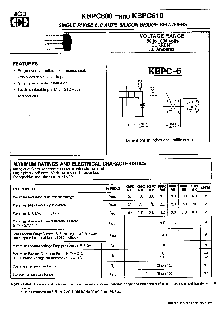 KBPC606_273067.PDF Datasheet