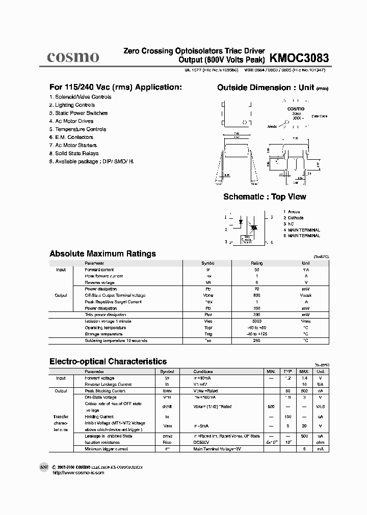 KMOC3083NBSP_297049.PDF Datasheet