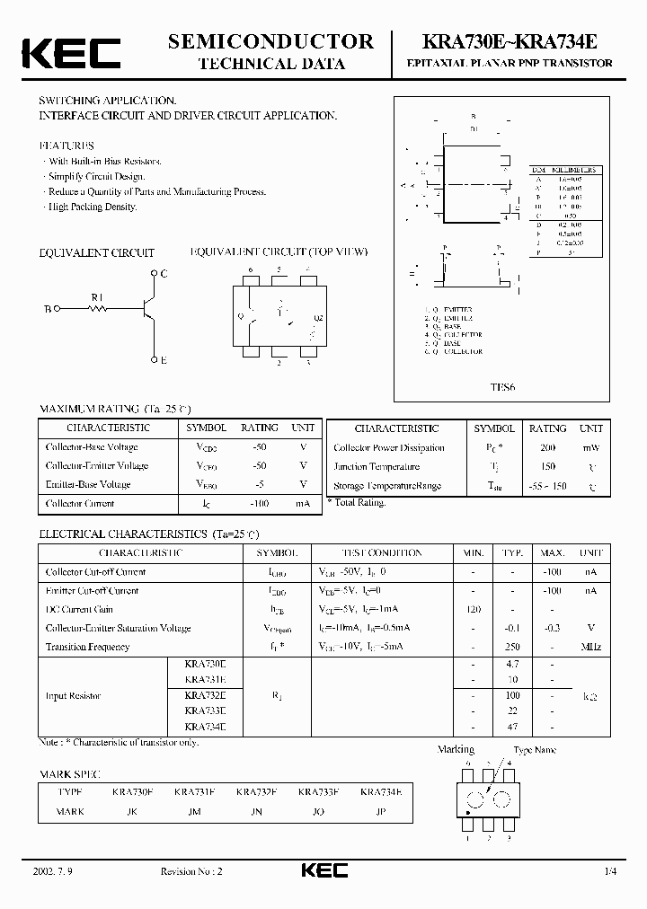 KRA733E_302893.PDF Datasheet