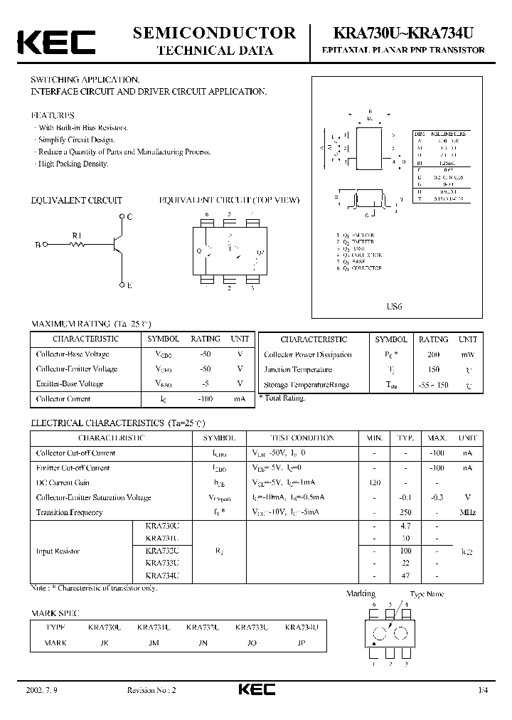 KRA733U_302894.PDF Datasheet