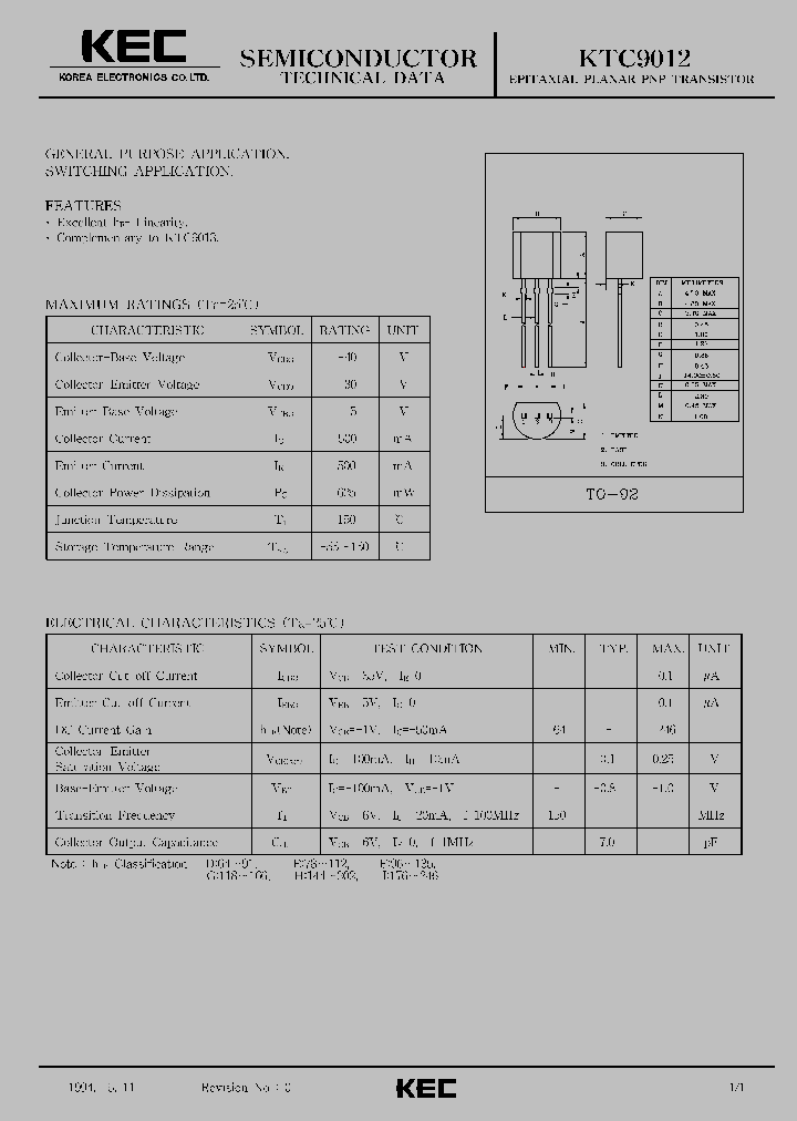 KTC9012_177126.PDF Datasheet