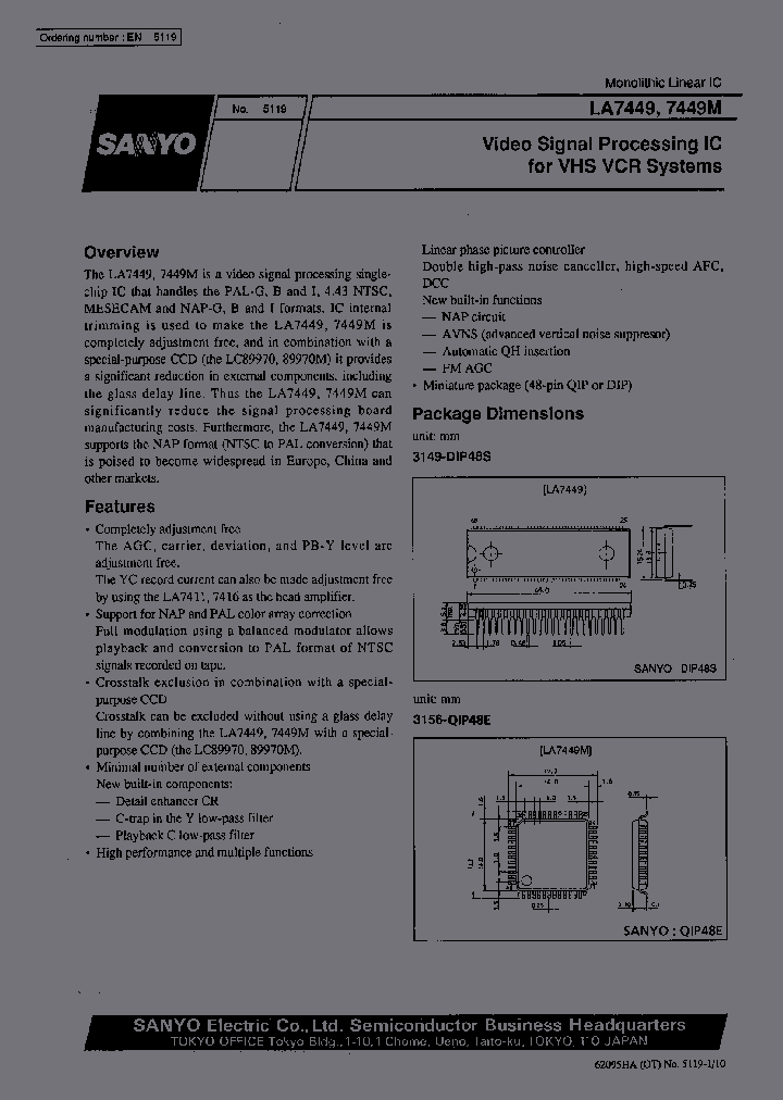 LA7449M_284703.PDF Datasheet