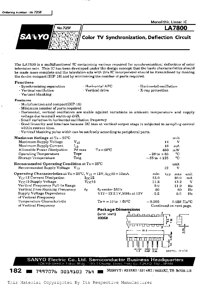 LA7800_279513.PDF Datasheet