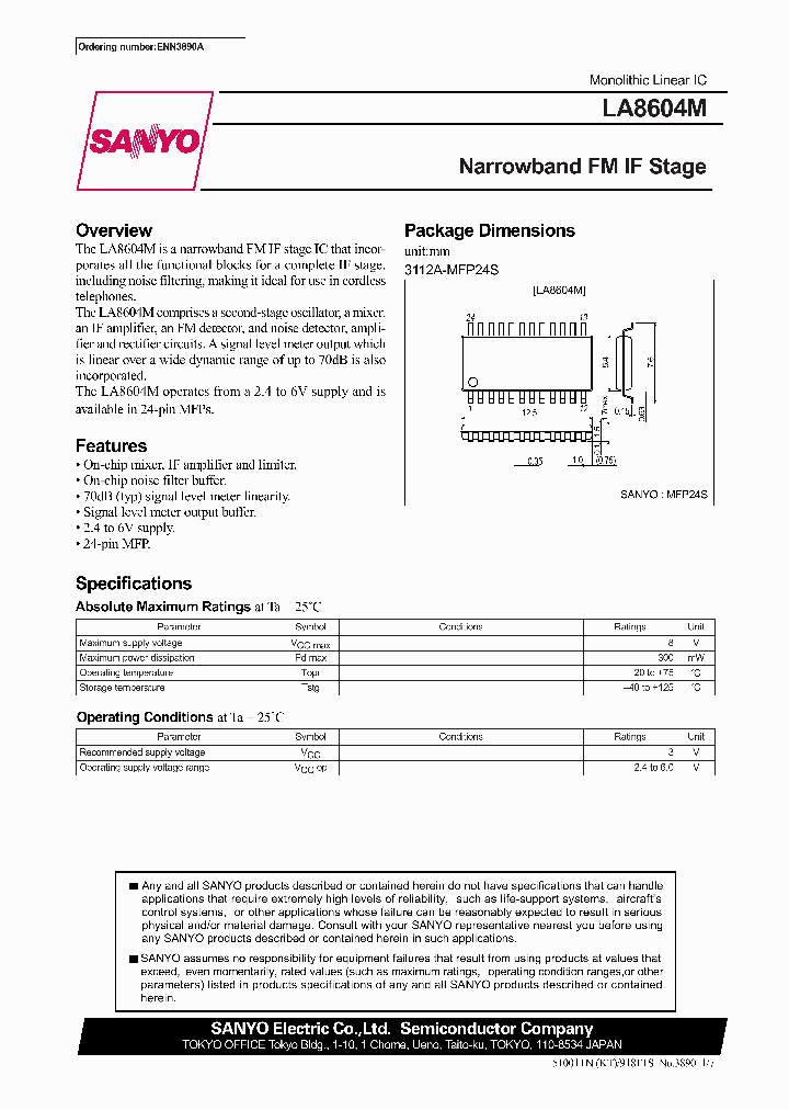 LA8604M_284387.PDF Datasheet