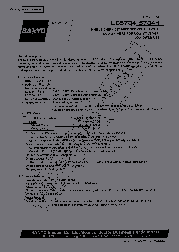 LC5734H_284437.PDF Datasheet