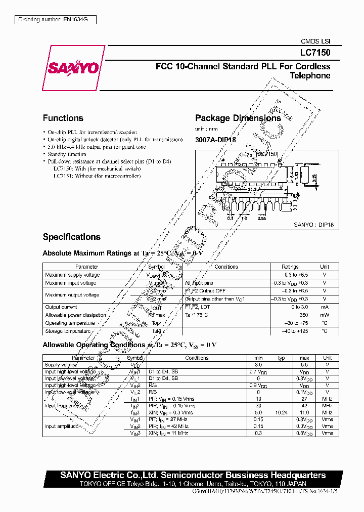 LC7150_299622.PDF Datasheet