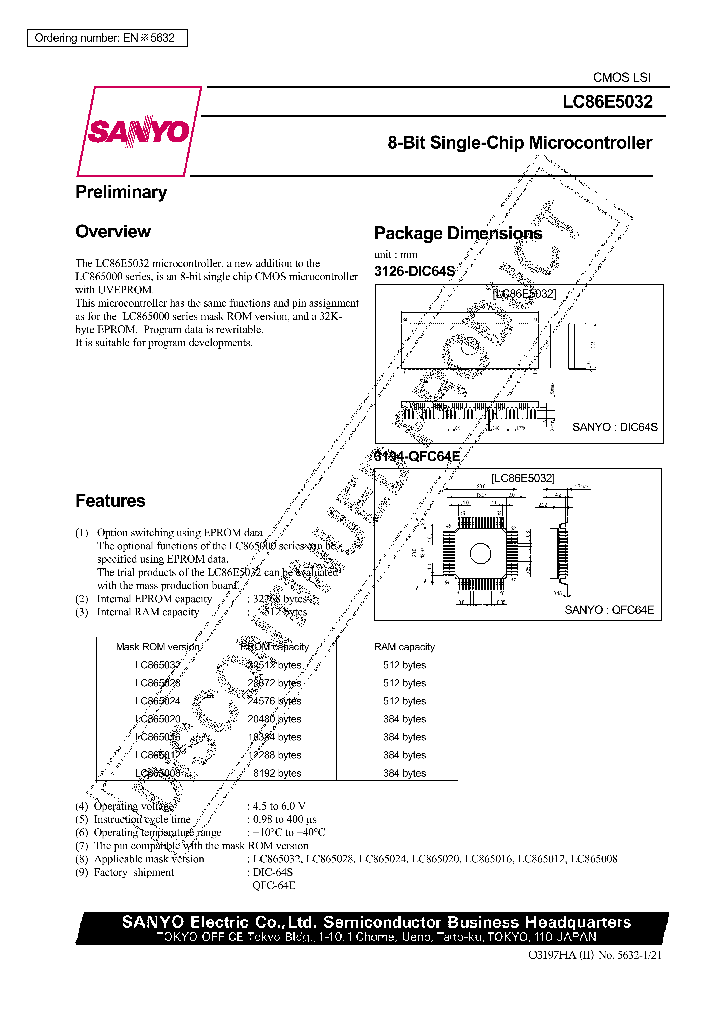 LC86E5032_291509.PDF Datasheet