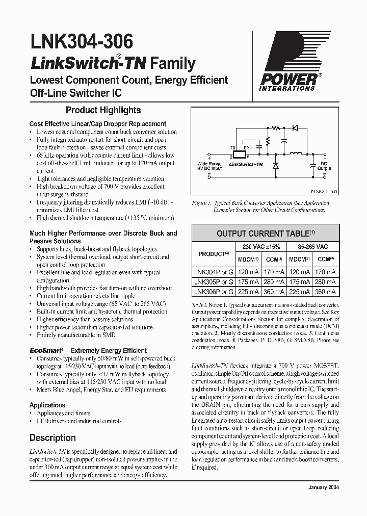 LNK306PG_201406.PDF Datasheet
